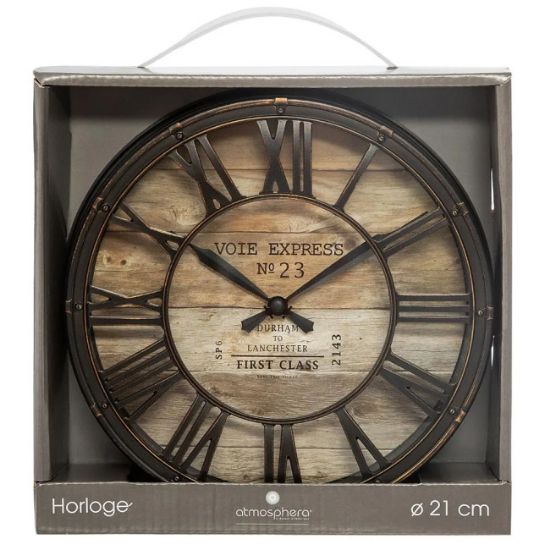 SAT VINTAGE 58X78CM PP/STAKLO/ABS BRAON