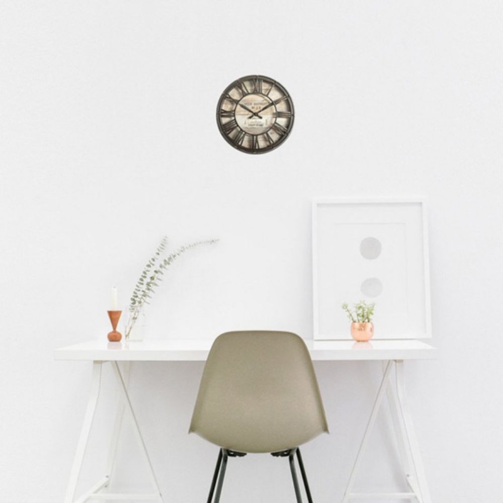 SAT VINTAGE 58X78CM PP/STAKLO/ABS BRAON