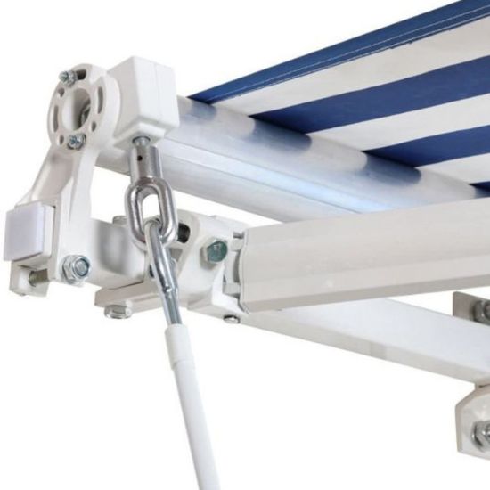 TENDA ZIDNA  3,95X3M,BELO/PLAVA