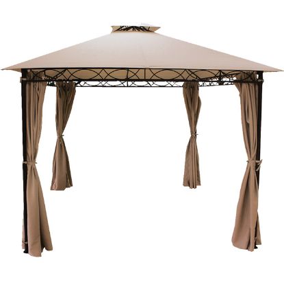 PAVILJON ''LUXURY'' METAL D2.6xŠ2.6MxV2.6m BEŽ(krov D2.95xŠ2.95m)