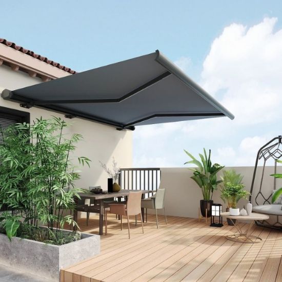 ZIDNA TENDA 3.5X2.5M ANTRACIT (elektro motor sa daljinskim,LED svetlo)