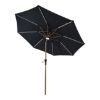 SUNCOBRAN 2.7M ANTRACIT SA SOLARNIM LED SVETLOM UV50+ - 2