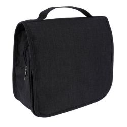 NESESER ZA PUTOVANJE SA KUKICOM 25X25X9 POLIESTER CRNA