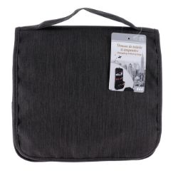 NESESER ZA PUTOVANJE SA KUKICOM 25X25X9 POLIESTER CRNA