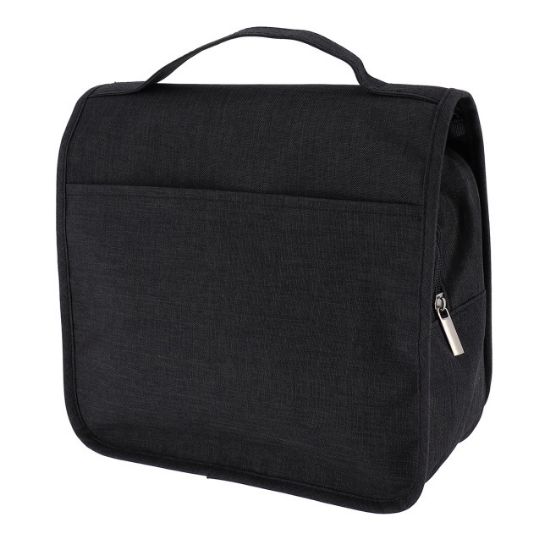 NESESER ZA PUTOVANJE SA KUKICOM 25X25X9 POLIESTER CRNA