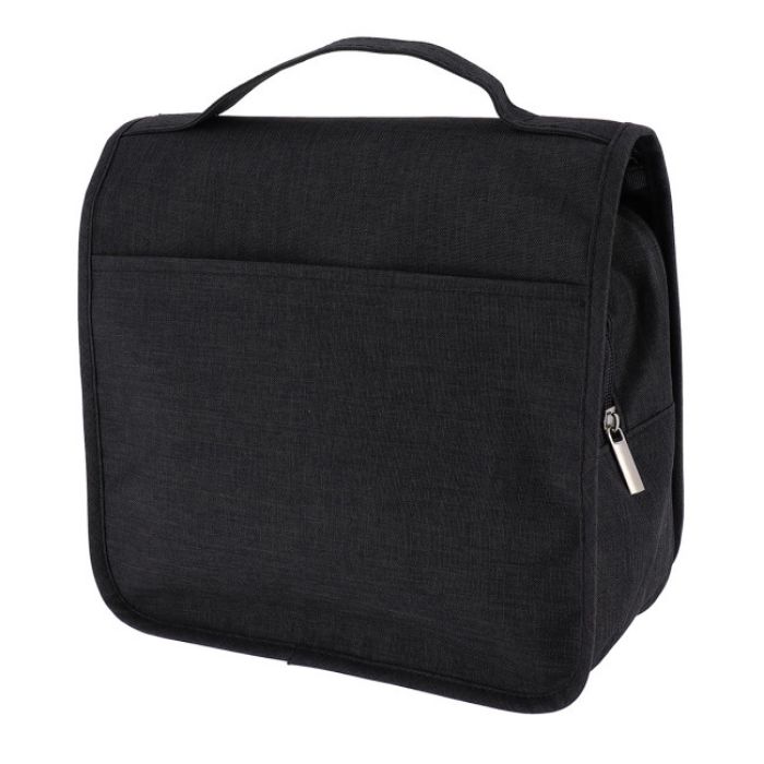 NESESER ZA PUTOVANJE SA KUKICOM 25X25X9 POLIESTER CRNA