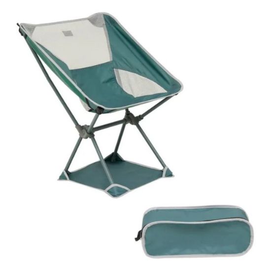 STOLICA ZA KAMPOVANJE SKLOPIVA FICUS V53 CM POLIESTER ČELIK ZELENA FIVE
