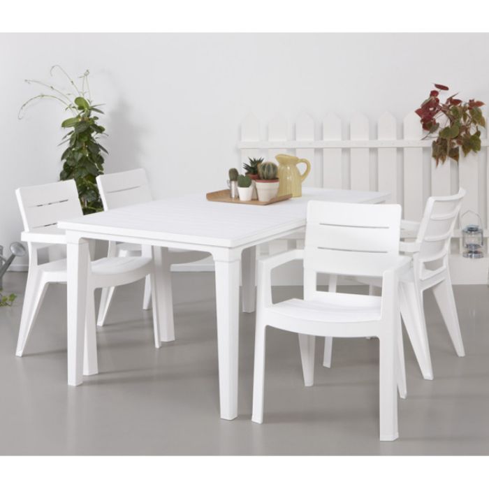 STOLICA IBIZA PVC 62X62X83 BELA