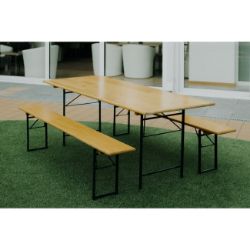 Slika PIVSKI STO + 2 KLUPE 200x80:)