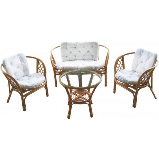 SET OD RATANA BAHAMA(STO,2 FOTELJE I SOFA)