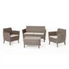 SET Salemo  STO/DVE STOLICE/SOFA CAPPUCCINO - 1