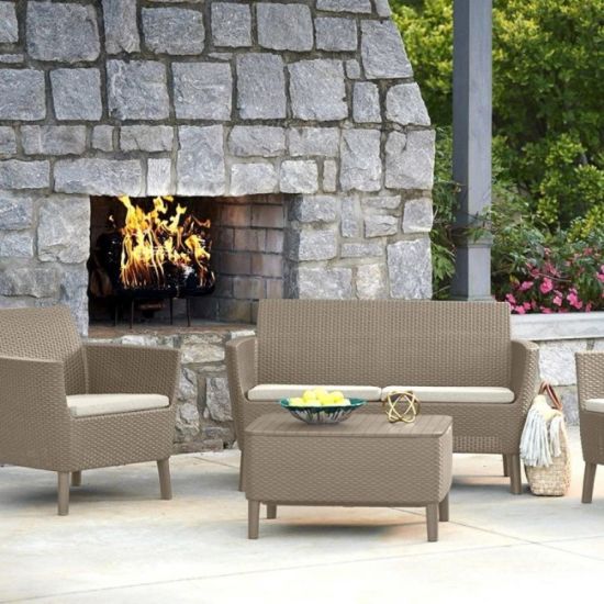 SET Salemo  STO/DVE STOLICE/SOFA CAPPUCCINO