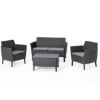 SET Salemo  STO/DVE STOLICE/SOFA SIVI - 1