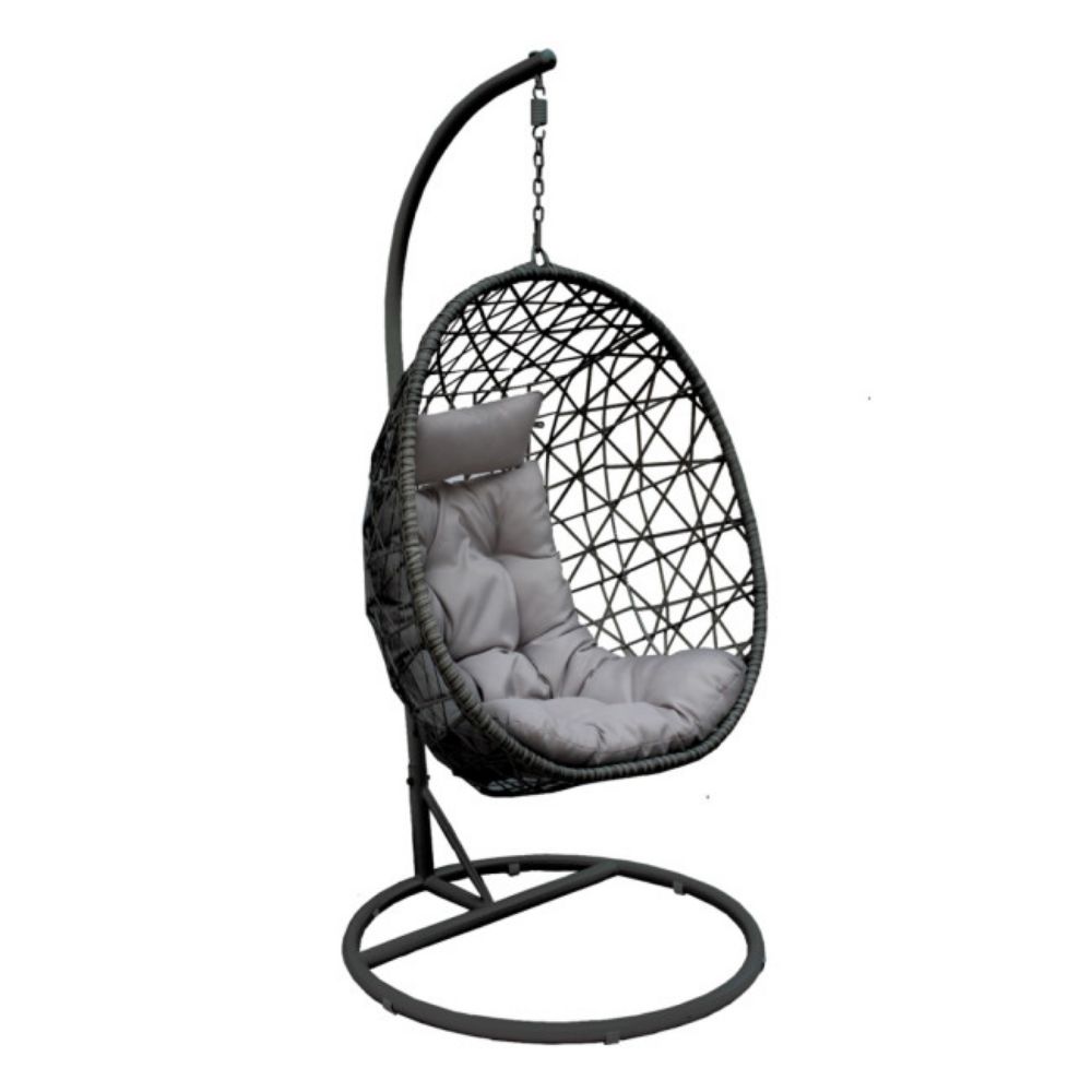 LJULJAŠKA-STOLICA MANJA 100cm SVETLO SIVI JASTUK