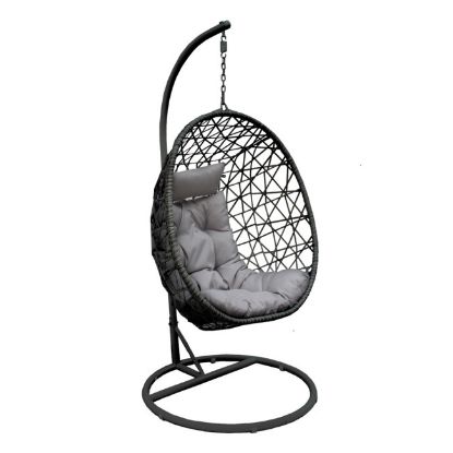 Slika LJULJAŠKA-STOLICA MANJA 100cm SVETLO SIVI JASTUK