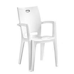 STOLICA DENVER COMFORT BELA 46x58x90cm