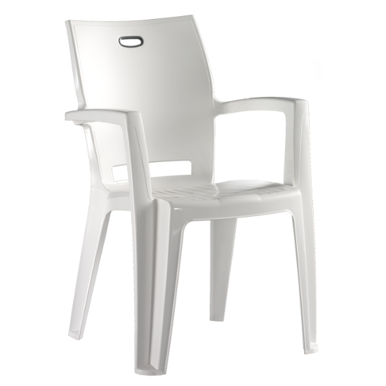 STOLICA DENVER COMFORT BELA 46x58x90cm