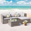 SET BROOKLYN SOFA UGAONA 194X128X62CM + STO 58X58X32CM - 1