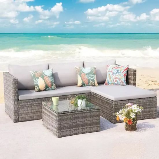 SET BROOKLYN SOFA UGAONA 194X128X62CM + STO 58X58X32CM