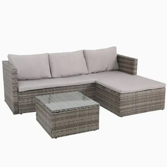 SET BROOKLYN SOFA UGAONA 194X128X62CM + STO 58X58X32CM