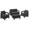 SET CORFU  STO/DVE FOTELJE/SOFA SIVI - 1