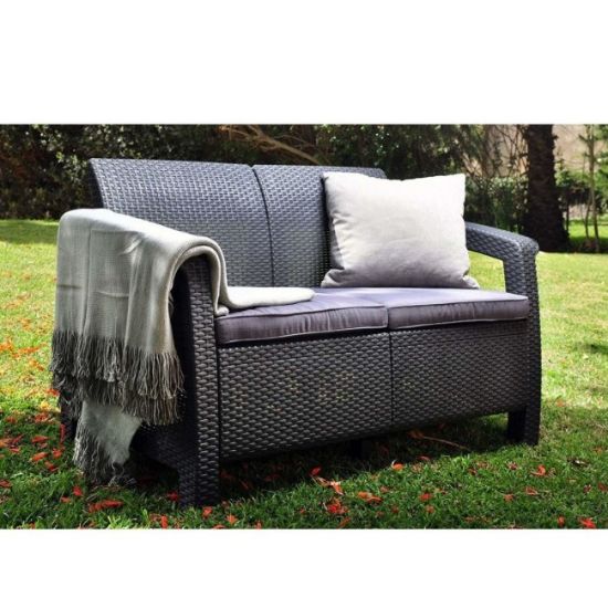 SET CORFU  STO/DVE FOTELJE/SOFA SIVI