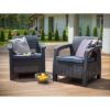 SET CORFU  STO/DVE FOTELJE/SOFA SIVI - 7