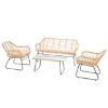SET "SUNSET" PLETENI FOTELJE+SOFA+STO - 2