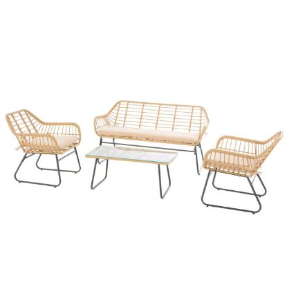 SET "SUNSET" PLETENI FOTELJE+SOFA+STO