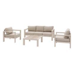 SET BAŠTENSKI EVASION BEŽ SOFA+2 FOTELJE+STO ALUMINIJUM