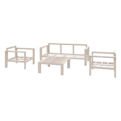 SET BAŠTENSKI EVASION BEŽ SOFA+2 FOTELJE+STO ALUMINIJUM