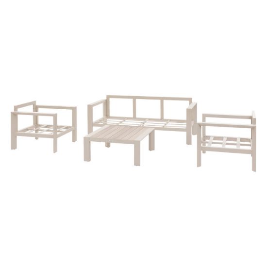 SET BAŠTENSKI EVASION BEŽ SOFA+2 FOTELJE+STO ALUMINIJUM
