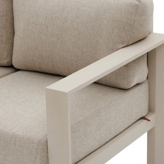 SET BAŠTENSKI EVASION BEŽ SOFA+2 FOTELJE+STO ALUMINIJUM