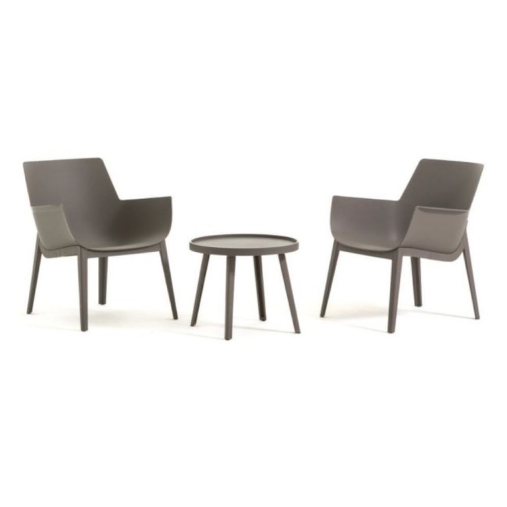 SET BAŠTENSKI QUEEN TAUPE STO+2 STOLICE