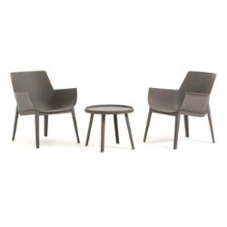 SET BAŠTENSKI QUEEN TAUPE STO+2 STOLICE