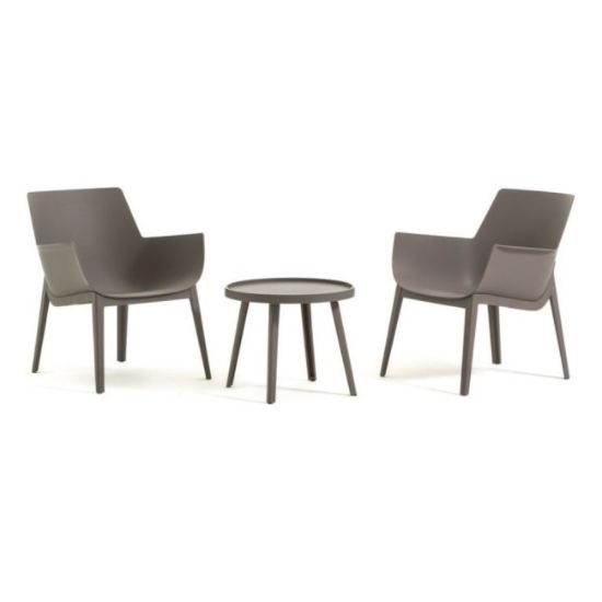SET BAŠTENSKI QUEEN TAUPE STO+2 STOLICE
