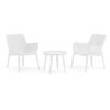SET BAŠTENSKI QUEEN BELI STO+2 STOLICE - 5