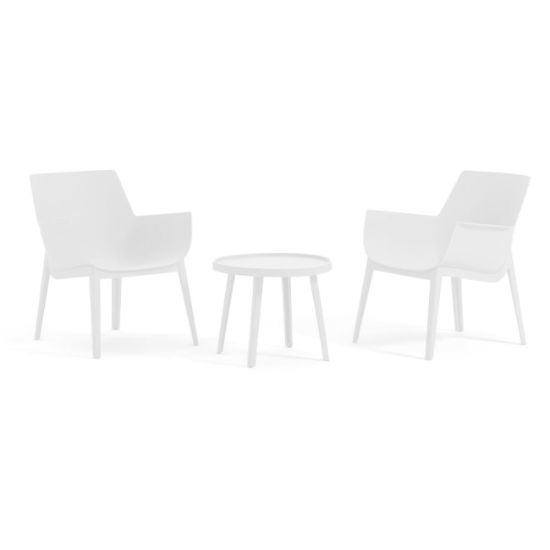 SET BAŠTENSKI QUEEN BELI STO+2 STOLICE
