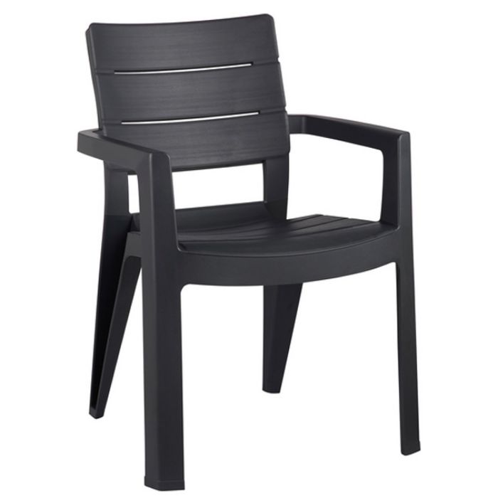 STOLICA IBIZA PVC 62X62X83 SIVA