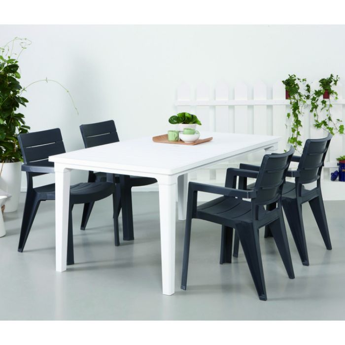 STOLICA IBIZA PVC 62X62X83 SIVA