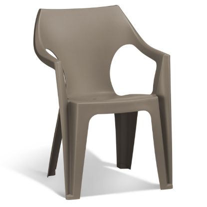 STOLICA DANTE PVC NISKI NASLON 57X57X79 CAPPUCCINO