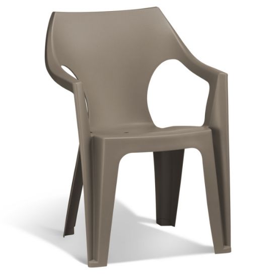 STOLICA DANTE PVC NISKI NASLON 57X57X79 CAPPUCCINO