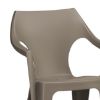 STOLICA DANTE PVC NISKI NASLON 57X57X79 CAPPUCCINO - 3