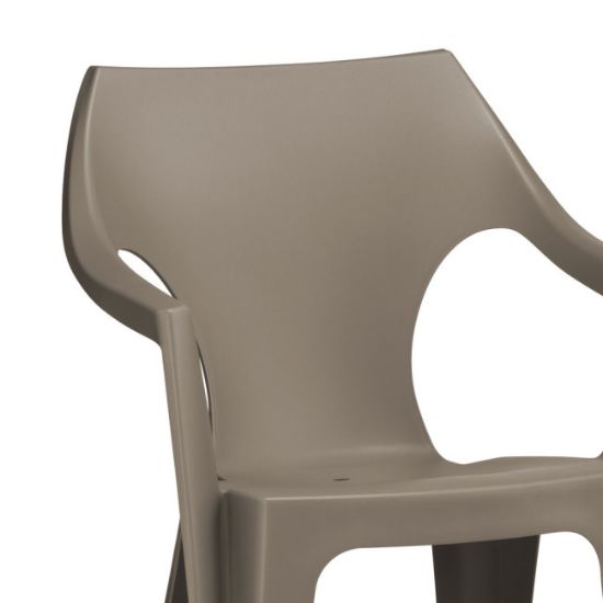 STOLICA DANTE PVC NISKI NASLON 57X57X79 CAPPUCCINO