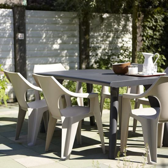 STOLICA DANTE PVC NISKI NASLON 57X57X79 CAPPUCCINO