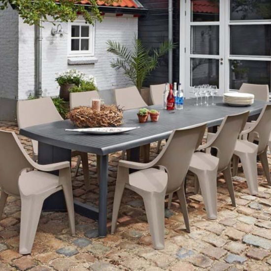 STOLICA DANTE PVC NISKI NASLON 57X57X79 CAPPUCCINO