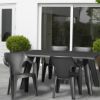 STOLICA DANTE PVC NISKI  NASLON 57X57X79 SIVA - 2