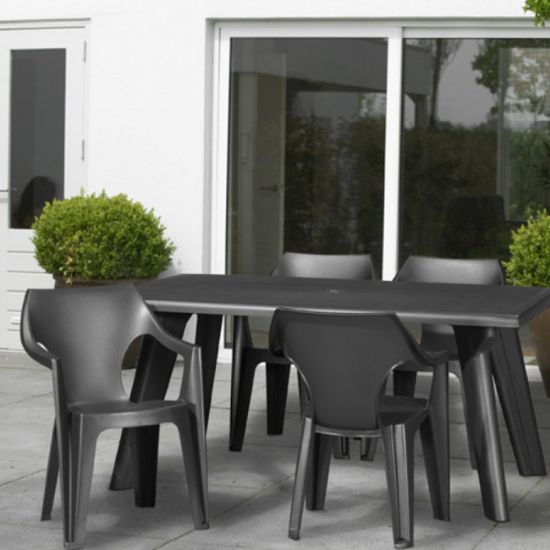 STOLICA DANTE PVC NISKI  NASLON 57X57X79 SIVA