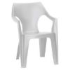STOLICA DANTE PVC NISKI NASLON 57X57X79 BELA - 1