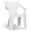 STOLICA DANTE PVC NISKI NASLON 57X57X79 BELA - 2